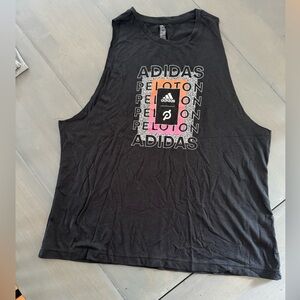 Adidas Peloton collaboration black tank top women XL